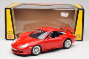 Porsche 911 996 GT3 Strasse Rdeč Bburago 1:18 30395 Kovina – slika 8 od 8
