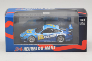 Porsche 911 GT3 R #77 M. Lieb / R. Lietz / W. Henzler 24 Hours of Le Mans 2009 Minichamps 1:43 400096977 Kovina – slika 4 od 5