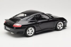 Porsche 911 996 Turbo Črn Bburago 1:18 18-12030 Kovina – slika 3 od 8