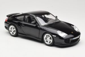 Porsche 911 996 Turbo Črn Bburago 1:18 18-12030 Kovina – slika 6 od 8