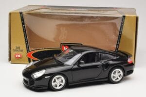 Porsche 911 996 Turbo Črn Bburago 1:18 3367 Kovina – slika 8 od 8