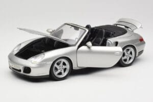 Porsche 911 996 Turbo Kabriolet Srebrna Maisto 1:18 31660 Kovina – slika 2 od 8