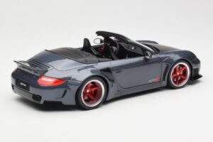 Porsche 911 997 Kabriolet Liberty Walk Siv GT Spirit 1:18 GT463 Smola – slika 2 od 6