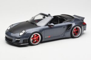 Porsche 911 997 Kabriolet Liberty Walk Siv GT Spirit 1:18 GT463 Smola