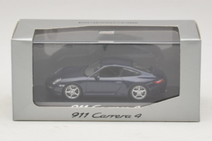 Porsche 911 997 Carrera 4 Dark Blue Metallic Minichamps 1:43 WAP02010016 Kovina – slika 3 od 3