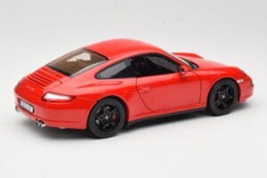 Porsche 911 997 Carrera 4S Rdeč Norev 1:18 187510 Kovina – slika 3 od 8