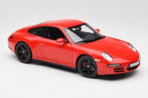 Porsche 911 997 Carrera 4S Rdeč Norev 1:18 187510 Kovina – slika 6 od 8