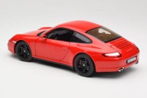 Porsche 911 997 Carrera 4S Rdeč Norev 1:18 187510 Kovina – slika 7 od 8