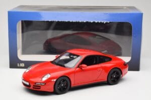 Porsche 911 997 Carrera 4S Rdeč Norev 1:18 187510 Kovina – slika 8 od 8