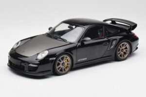 Porsche 911 997 GT2 RS Črn & Srebrn Platišča Minichamps 1:18 100069401 Kovina