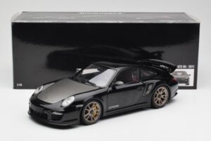 Porsche 911 997 GT2 RS Črn & Srebrn Platišča Minichamps 1:18 100069401 Kovina – slika 8 od 8