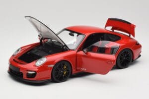 Porsche 911 997 GT2 RS Rdeč S Črnimi Platišči Minichamps 1:18 100069407 Kovina – slika 2 od 8