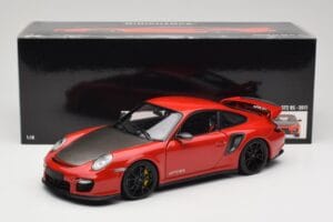 Porsche 911 997 GT2 RS Rdeč S Črnimi Platišči Minichamps 1:18 100069407 Kovina – slika 8 od 8