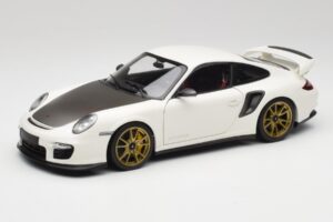 Porsche 911 997 GT2 RS Bel & Zlat Platišča Minichamps 1:18 100069406 Kovina