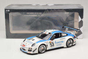 Porsche 911 997 GT3 R #53 Muhlner Motorsport P-Y. Vannelet / U. Peyroles Class Winners 24 Hours of Spa 2010 Minichamps 1:18 1 – slika 6 od 6