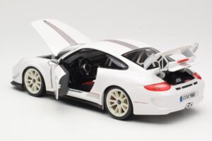 Porsche 911 997 GT3 RS 4.0 Bel Bburago 1:18 18-11036 Kovina – slika 5 od 8