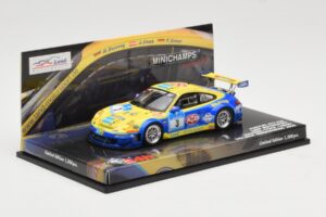 Porsche 911 997 GT3 RSR #3 24 Hours Nurburgring 2008 Minichamps 1:43 437087803 Kovina – slika 2 od 4