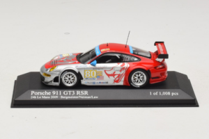Porsche 911 997 GT3 RSR #80 J. Bergmeister / S. Neiman / D. Law 24 Hours of Le Mans 2009 Minichamps 1:43 400096980 Kovina
