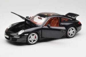 Porsche 911 997 Targa Črn Norev 1:18 187506 Kovina – slika 2 od 8
