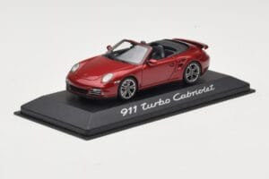 Porsche 911 997 Turbo Kabriolet Rdeč Minichamps 1:43 WAP0200130A Kovina – slika 2 od 4