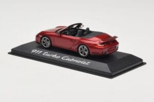 Porsche 911 997 Turbo Kabriolet Rdeč Minichamps 1:43 WAP0200130A Kovina – slika 3 od 4
