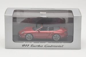 Porsche 911 997 Turbo Kabriolet Rdeč Minichamps 1:43 WAP0200130A Kovina – slika 4 od 4
