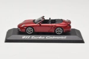 Porsche 911 997 Turbo Kabriolet Rdeč Minichamps 1:43 WAP0200130A Kovina