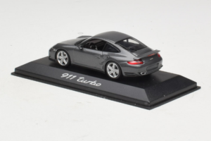 Porsche 911 997 Turbo Grey Metallic Minichamps 1:43 WAP02013116 Kovina – slika 3 od 4