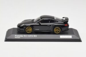 Porsche 911 997.2 GT2 RS Črna z Zlatimi Platišči Minichamps 1:43 400069402 Kovina