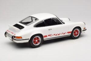 Porsche 911 Carrera RS 2.7 Grand Prix White With Red Norev 1:12 127514 Kovina – slika 2 od 6