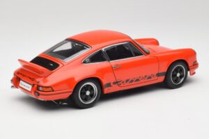 Porsche 911 Carrera RS 2.7 Oranžna & Črne Črte AUTOart 1:18 78054 Kovina – slika 3 od 8