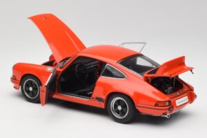 Porsche 911 Carrera RS 2.7 Oranžna & Črne Črte AUTOart 1:18 78054 Kovina – slika 5 od 8