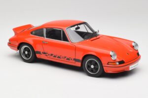 Porsche 911 Carrera RS 2.7 Oranžna & Črne Črte AUTOart 1:18 78054 Kovina – slika 6 od 8