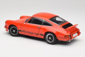 Porsche 911 Carrera RS 2.7 Oranžna & Črne Črte AUTOart 1:18 78054 Kovina – slika 7 od 8