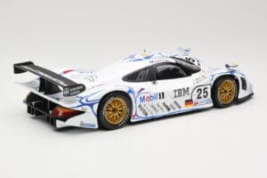 Porsche 911 GT1 #25 Porsche AG U. Alzen / J. Muller / B. Wollek 24 Hours of Le Mans 1998 Maisto 1:18 56052 Kovina – slika 3 od 8