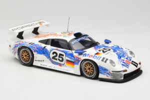 Porsche 911 GT1 #25 H. Stuck / T. Boutsen / B. Wollek 24 Hours of Le Mans 1996 UT Models 1:18 180966625 Kovina – slika 6 od 8