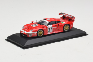 Porsche 911 GT1 #27 BMS Scuderia Italia 24 Hours of Le Mans 1997 Minichamps 1:43 430976627 Kovina – slika 2 od 4