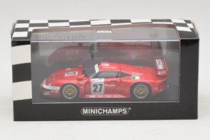 Porsche 911 GT1 #27 BMS Scuderia Italia 24 Hours of Le Mans 1997 Minichamps 1:43 430976627 Kovina – slika 4 od 4