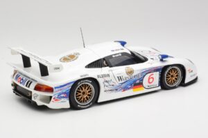 Porsche 911 GT1 #6 T. Boutsen / H-J. Stuck 1997 UT Models 1:18 39720 Kovina – slika 3 od 8