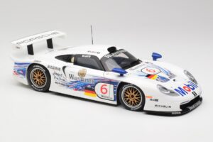 Porsche 911 GT1 #6 T. Boutsen / H-J. Stuck 1997 UT Models 1:18 39720 Kovina – slika 6 od 8