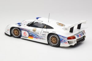 Porsche 911 GT1 #6 T. Boutsen / H-J. Stuck 1997 UT Models 1:18 39720 Kovina – slika 7 od 8