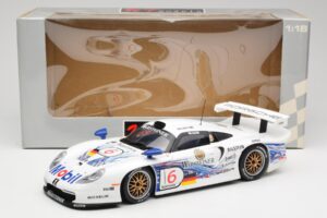 Porsche 911 GT1 #6 T. Boutsen / H-J. Stuck 1997 UT Models 1:18 39720 Kovina – slika 8 od 8