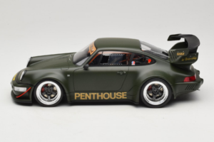 Porsche 911 RWB Penthouse Kaki Green GT Spirit 1:18 GT559 Smola – slika 3 od 6