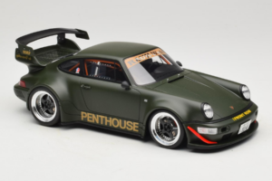 Porsche 911 RWB Penthouse Kaki Green GT Spirit 1:18 GT559 Smola – slika 4 od 6
