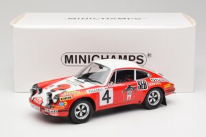 Porsche 911 S #4 G. Larrousse / M. Perramond 2nd Place Rally Monte Carlo 1972 Minichamps 1:18 107726804 Smola – slika 6 od 6