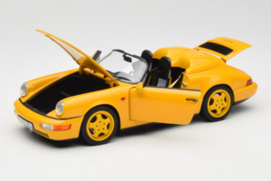 Porsche 911 964 Speedster Speed Yellow Norev 1:18 187130 Kovina – slika 2 od 8