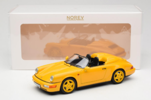 Porsche 911 964 Speedster Speed Yellow Norev 1:18 187130 Kovina – slika 8 od 8