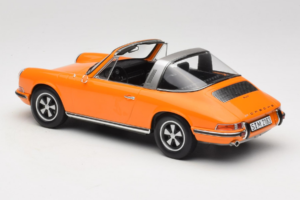Porsche 911 T Targa Oranžna Norev 1:18 187220 Kovina – slika 7 od 8
