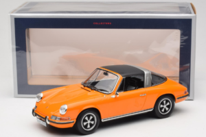 Porsche 911 T Targa Oranžna Norev 1:18 187220 Kovina – slika 8 od 8