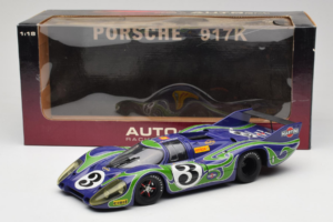 Porsche 917 LH #3 Hippie 2nd Place 24 Hours of Le Mans 1970 AUTOart 1:18 87075-R1 Kovina – slika 8 od 8
